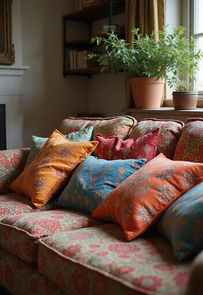 Home Decor Ideas Indian Style: A Vibrant Guide with 19 Cultural Interior Inspirations - 5. Colorful Throw Pillows