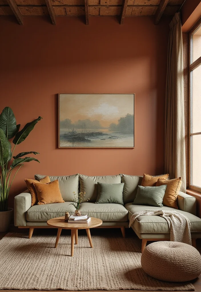 Home Decor Ideas Living Room: A Cozy Guide with 19 Versatile Styling Inspirations - 8. Earthy Color Palette