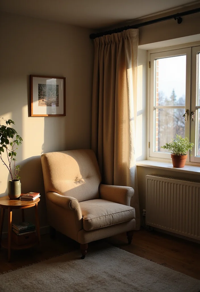 Home Decor Inspiration Living Room: A Comfort-Driven Guide with 18 Cozy Styling Inspirations - 13. Create a Reading Nook