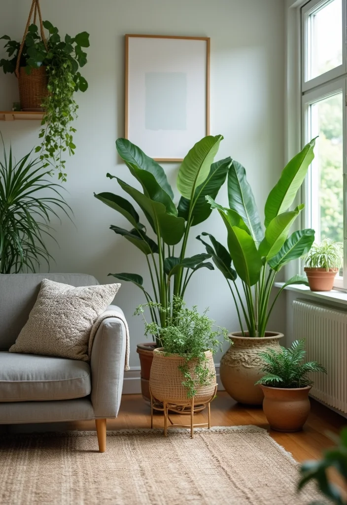 Home Decor Inspiration Living Room: A Comfort-Driven Guide with 18 Cozy Styling Inspirations - 7. Bring in Nature