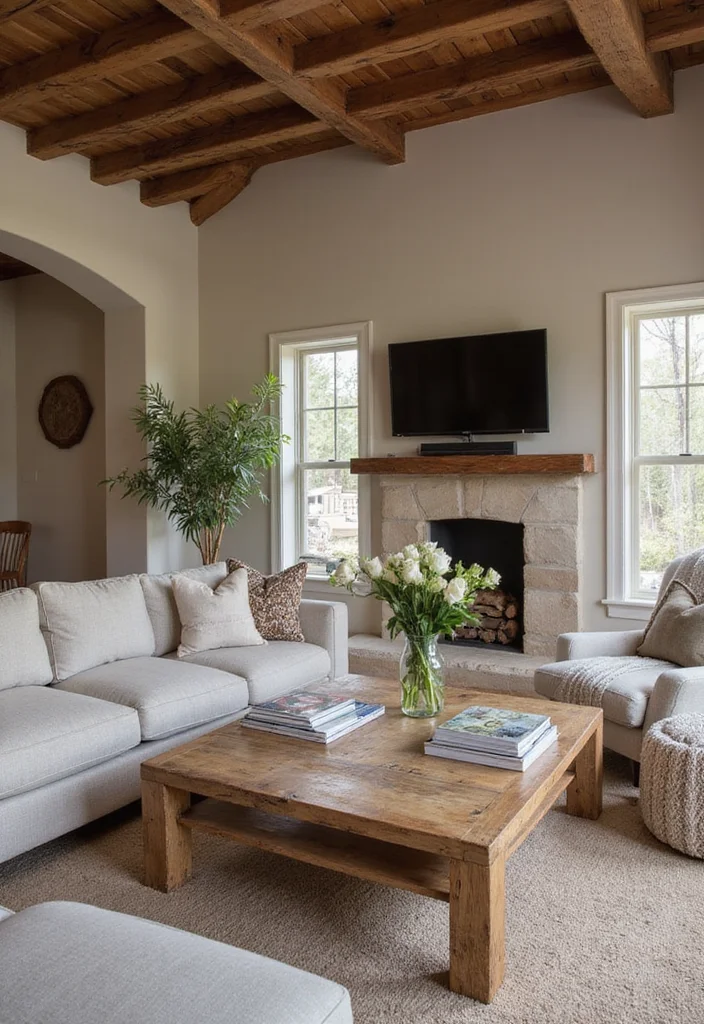 Home Living Room Decor Ideas: A Cozy Guide with 18 Welcoming Interior Inspirations - 1. Embrace Natural Wood Elements
