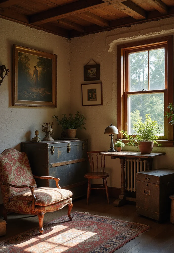 Home Living Room Decor Ideas: A Cozy Guide with 18 Welcoming Interior Inspirations - 3. Incorporate Vintage Finds