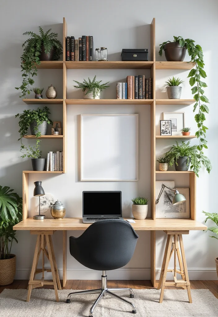 Home Office Decor for Women: A Chic Guide with 19 Feminine Workspace Inspirations - 11. Functional Yet Chic Shelving