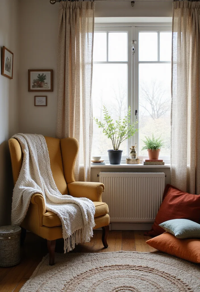 Home Office Decor for Women: A Chic Guide with 19 Feminine Workspace Inspirations - 16. Warm Textiles for Comfort