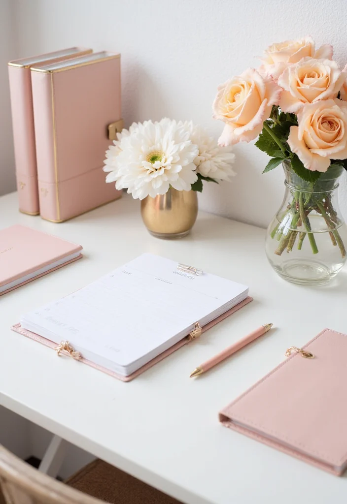 Home Office Decor for Women: A Chic Guide with 19 Feminine Workspace Inspirations - 5. Feminine Desk Accessories