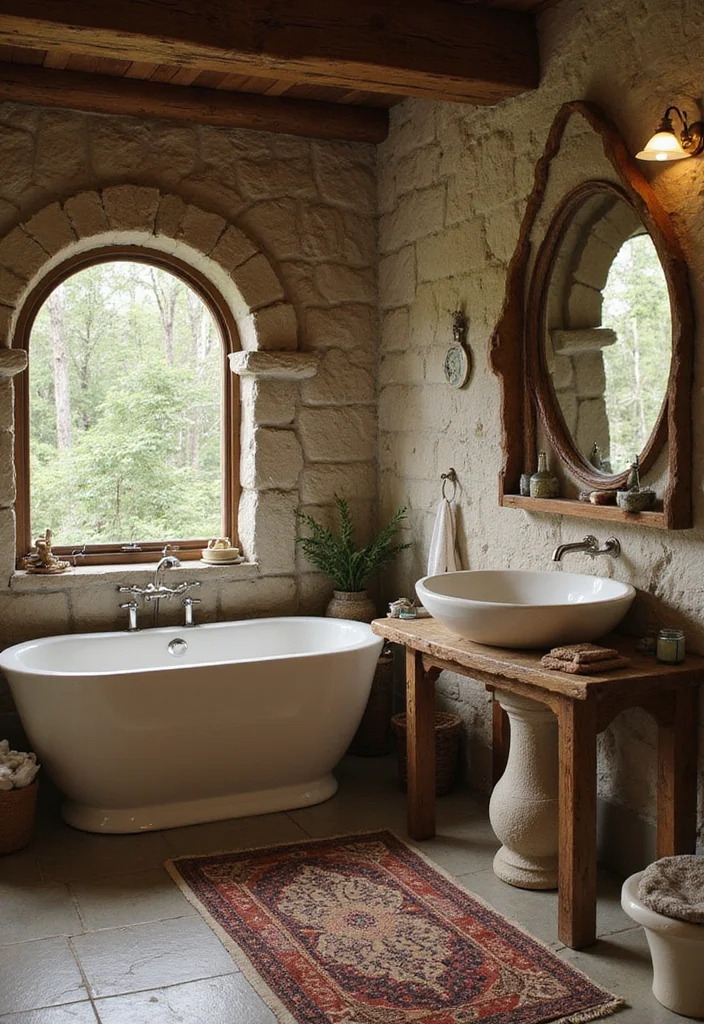 Lord of the Rings Home Decor: A Fantasy-Themed Guide with 20 Enchanted Styling Inspirations - 18. Middle-earth Inspired Bathroom Decor