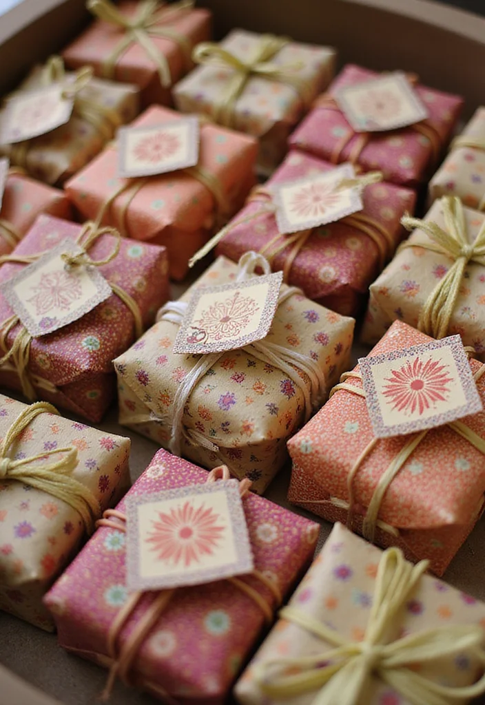 Mehndi Decor at Home Backdrops: A Colorful Guide with 19 Celebration-Ready Inspirations - 17. Mehndi-Themed Party Favors