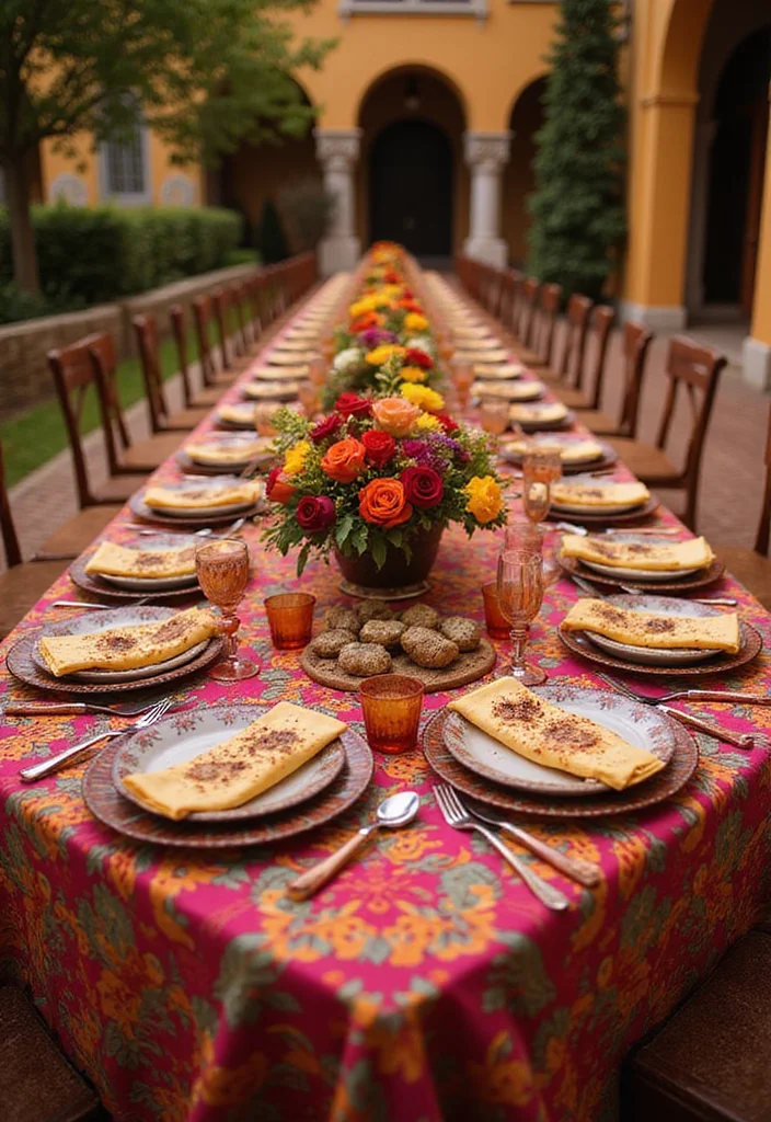 Mehndi Setup Decor at Home: A Festive Guide with 17 Stylish Setup Inspirations - 5. Colorful Table Settings