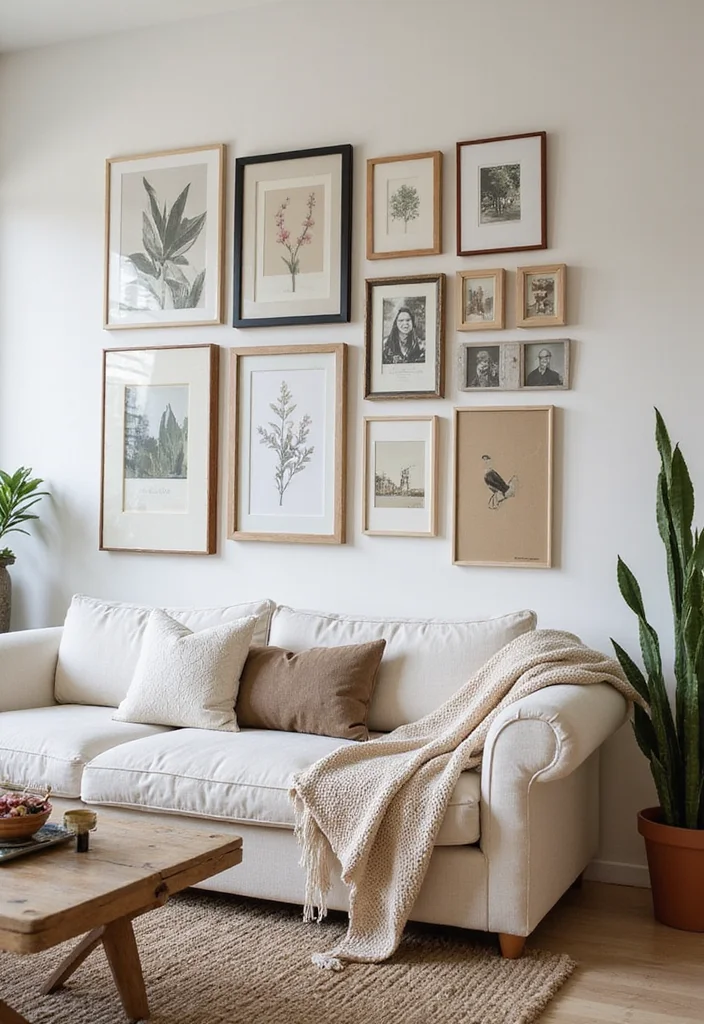 Modern Western Home Decor Living Rooms: A Stylish Guide with 19 Contemporary Western Inspirations - 12. Personalized Gallery Walls