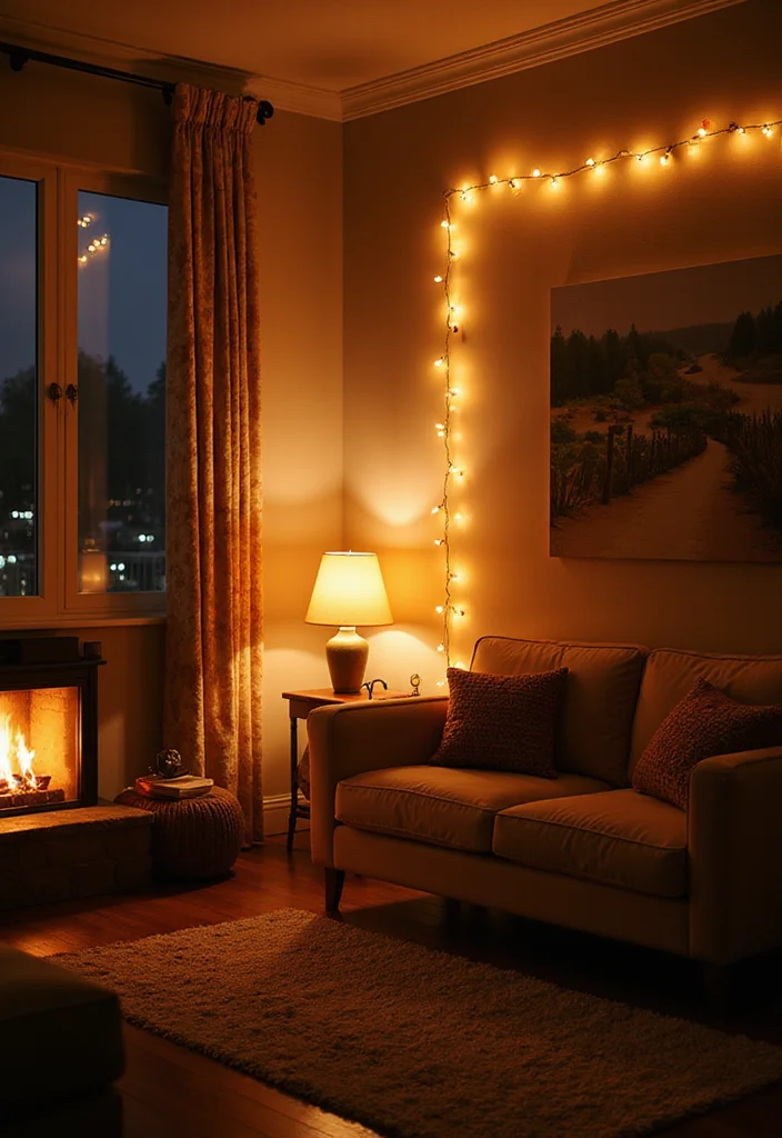 Modern Western Home Decor Living Rooms: A Stylish Guide with 19 Contemporary Western Inspirations - 13. Warm Lighting for Ambiance