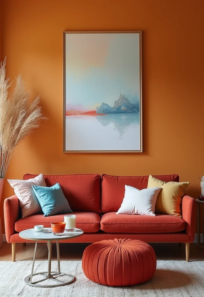 Modern Western Home Decor Living Rooms: A Stylish Guide with 19 Contemporary Western Inspirations - 14. Bold Accent Colors