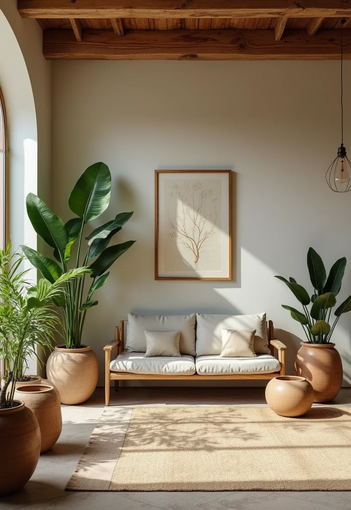 Modern Western Home Decor Living Rooms: A Stylish Guide with 19 Contemporary Western Inspirations - 7. Nature-Inspired Decor