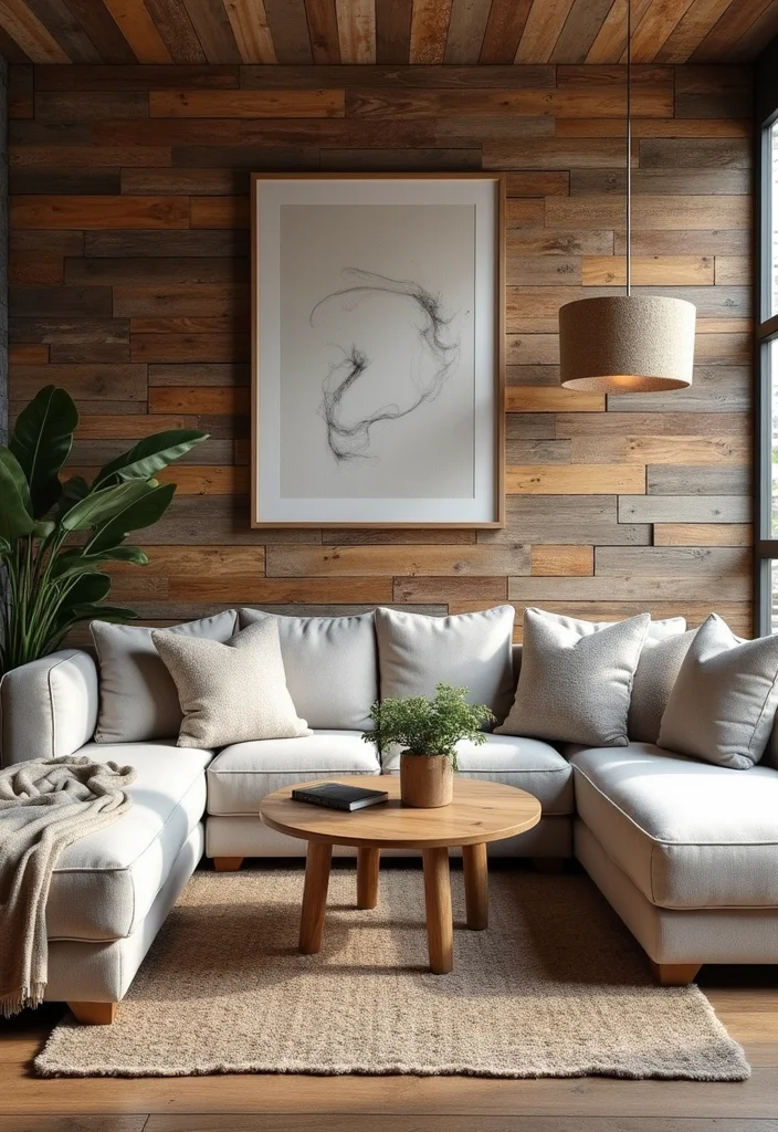 Modern Western Home Decor Living Rooms: A Stylish Guide with 19 Contemporary Western Inspirations - 9. Accent Walls with Character