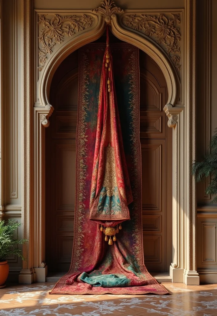 Moti Toran for Home Decor: A Traditional Guide with 17 Festive Doorway Inspirations - 14. Luxurious Layers
