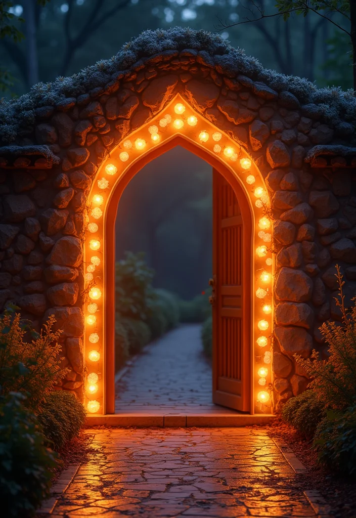 Moti Toran for Home Decor: A Traditional Guide with 17 Festive Doorway Inspirations - 15. Illuminated Inspirations