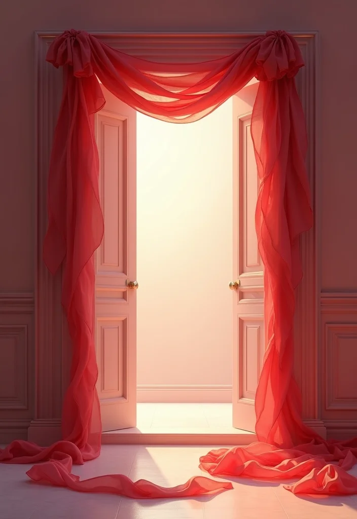 Moti Toran for Home Decor: A Traditional Guide with 17 Festive Doorway Inspirations - 16. Romantic Ribbons