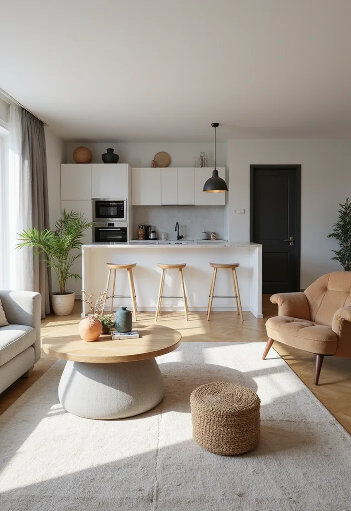 One Bedroom Apartment Ideas Home Decor: A Small-Space Guide with 18 Smart Layout Inspirations - 1. Open Concept Living
