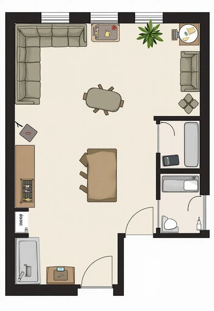 One Bedroom Apartment Ideas Home Decor: A Small-Space Guide with 18 Smart Layout Inspirations - 13. Smart Layout Planning