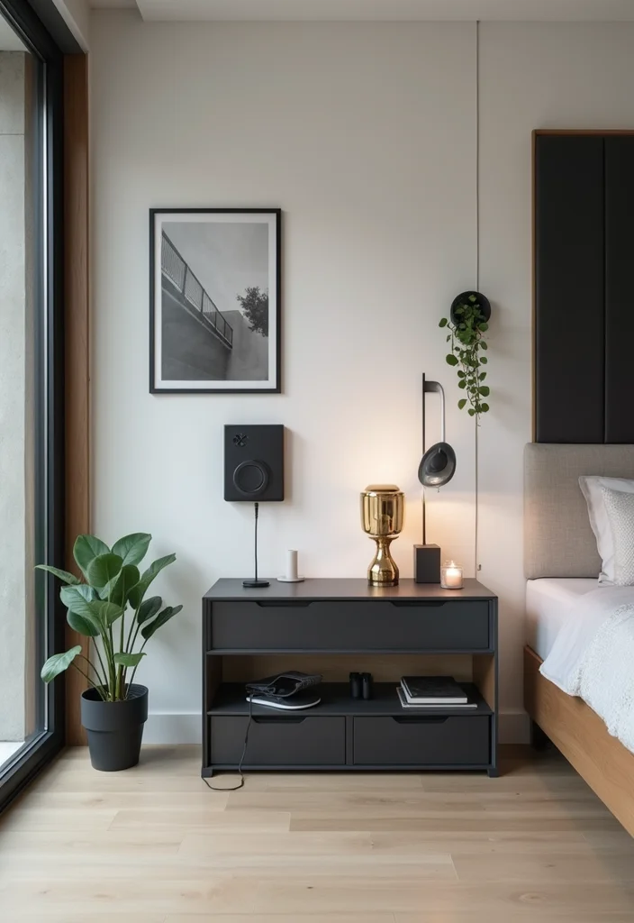 One Bedroom Apartment Ideas Home Decor: A Small-Space Guide with 18 Smart Layout Inspirations - 15. Tech-Friendly Spaces
