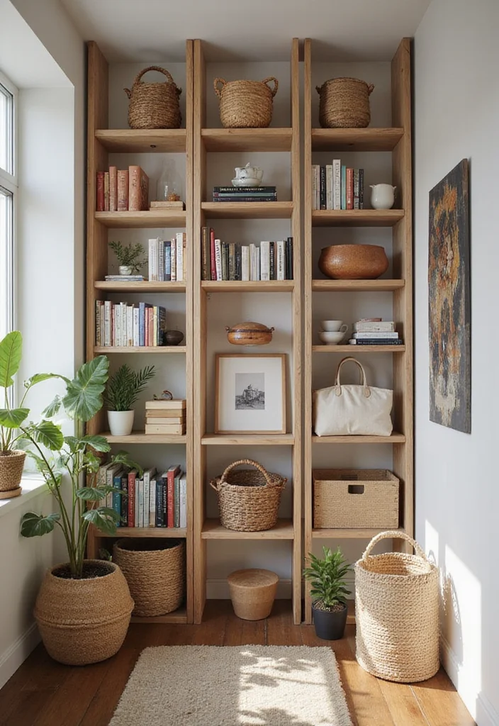 One Bedroom Apartment Ideas Home Decor: A Small-Space Guide with 18 Smart Layout Inspirations - 3. Vertical Storage Solutions