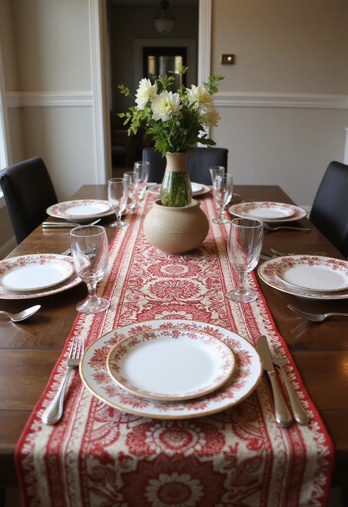 Simple Mehndi Decor at Home: A Subtle Guide with 17 Elegant Festive Inspirations - 4. Mehndi Table Runners