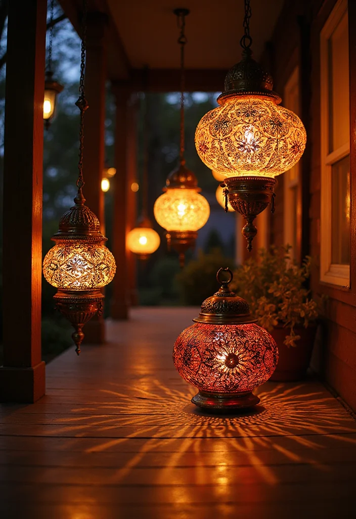 Simple Mehndi Decor at Home: A Subtle Guide with 17 Elegant Festive Inspirations - 5. Mehndi Lanterns