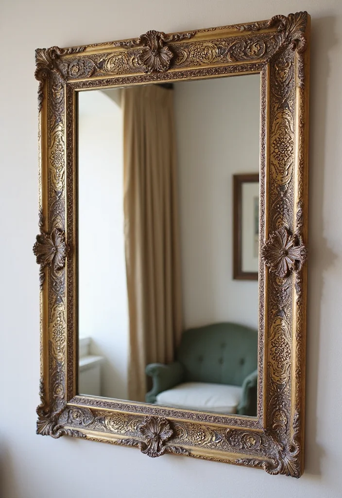 Simple Mehndi Decor at Home: A Subtle Guide with 17 Elegant Festive Inspirations - 6. Mehndi Decorated Mirrors