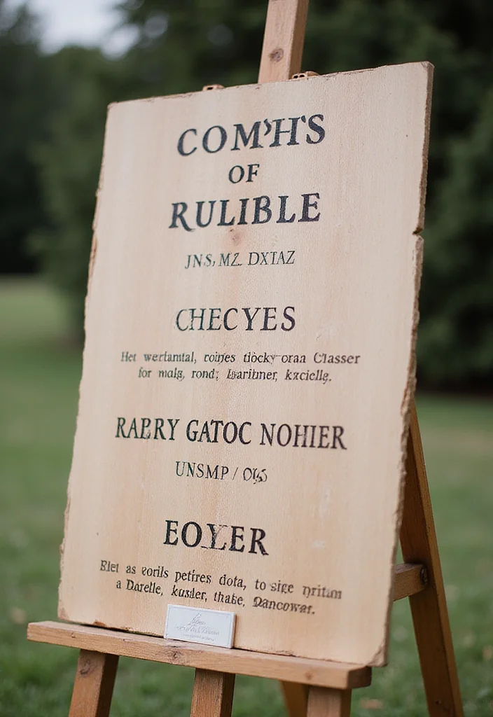 Simple Nikkah Decor at Home: A Graceful Guide with 18 Minimal Wedding Inspirations - 9. Simple Signage