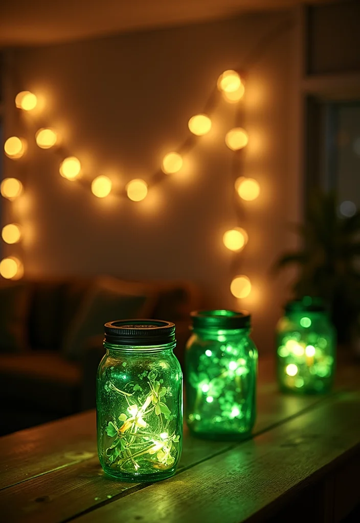 St Patrick's Day Home Decor DIY: A Playful Guide with 20 Lucky-Themed Inspirations - 1. Shamrock String Lights