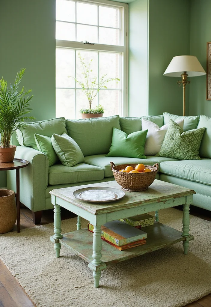 St Patrick's Day Home Decor DIY: A Playful Guide with 20 Lucky-Themed Inspirations - 12. Green Accented Furniture