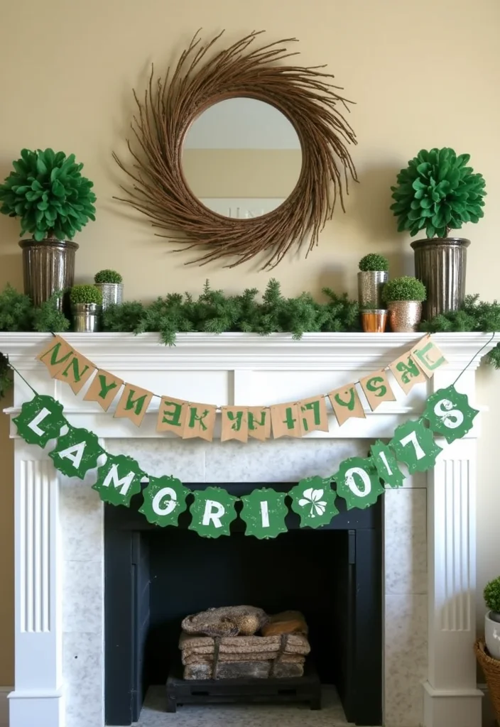 St Patrick's Day Home Decor DIY: A Playful Guide with 20 Lucky-Themed Inspirations - 19. DIY St. Patrick’s Day Banner