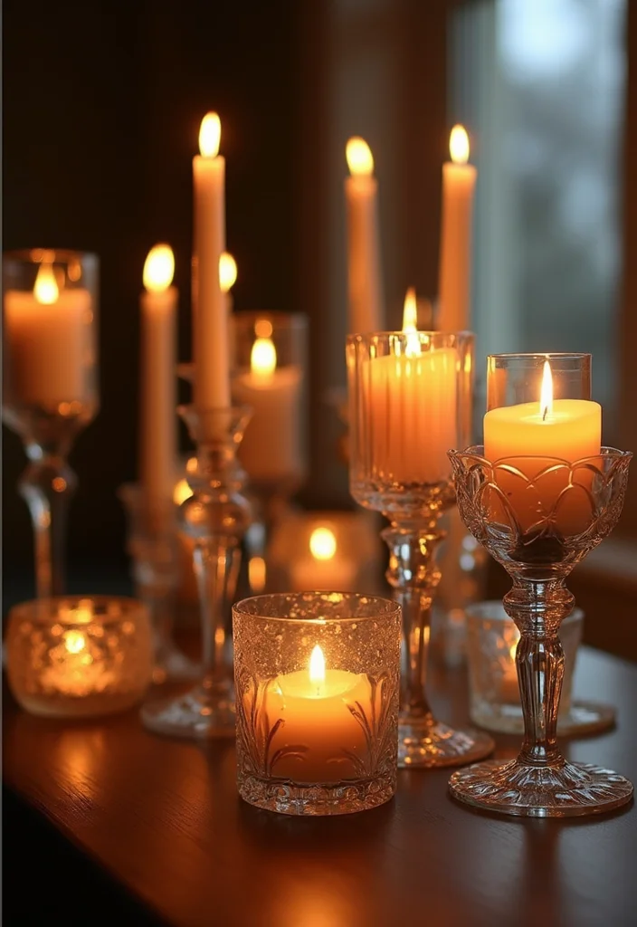 Thrifted Home Decor DIY Ideas: A Budget-Friendly Guide with 18 Upcycled Styling Inspirations - 11. Upcycled Candle Holders