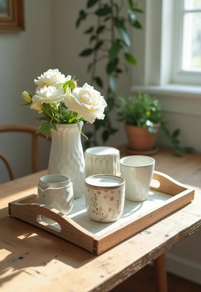 Thrifted Home Decor DIY Ideas: A Budget-Friendly Guide with 18 Upcycled Styling Inspirations - 13. Thrifted Tray Makeover