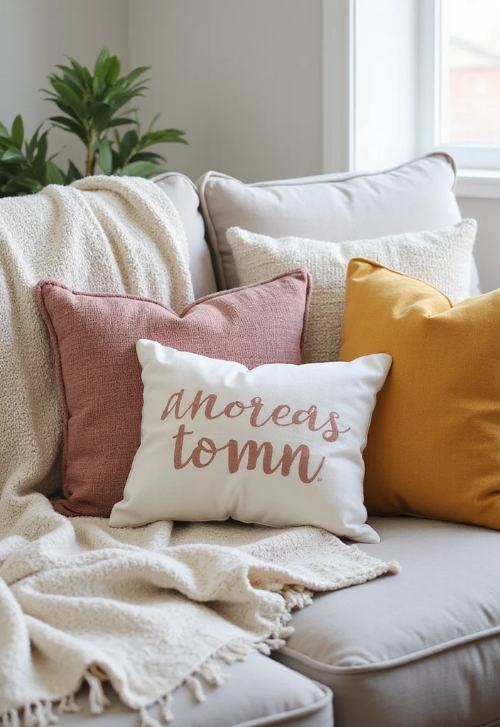Thrifted Home Decor DIY Ideas: A Budget-Friendly Guide with 18 Upcycled Styling Inspirations - 16. Customized Throw Pillows