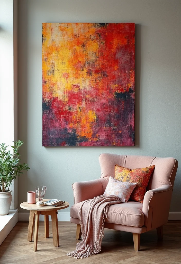 Thrifted Home Decor DIY Ideas: A Budget-Friendly Guide with 18 Upcycled Styling Inspirations - 9. DIY Fabric Wall Art