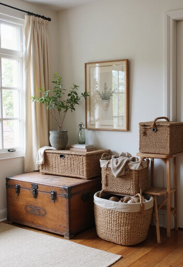 Vintage Decor Ideas for the Home: A Graceful Guide with 18 Timeless Styling Inspirations - 14. Use Vintage Storage Solutions