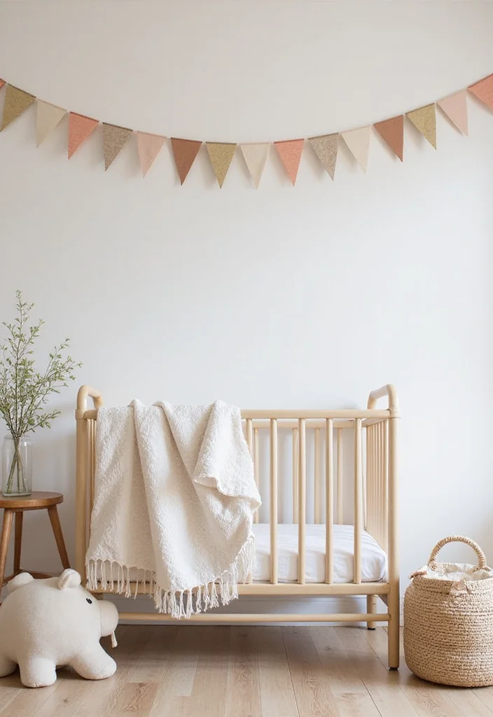 Welcome Home Baby Girl Decorations Decor: A Sweet Guide with 18 Soft & Charming Inspirations - 18. Sweet Bunting Banners