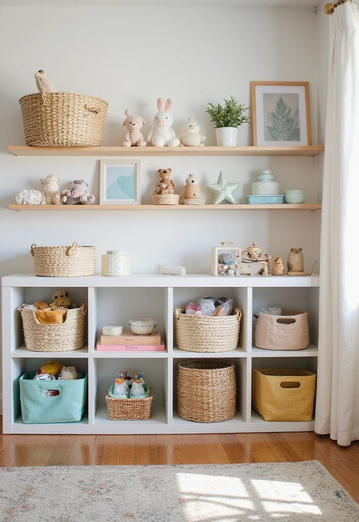 Welcome Home Baby Girl Decorations Decor: A Sweet Guide with 18 Soft & Charming Inspirations - 5. Sweet Storage Solutions