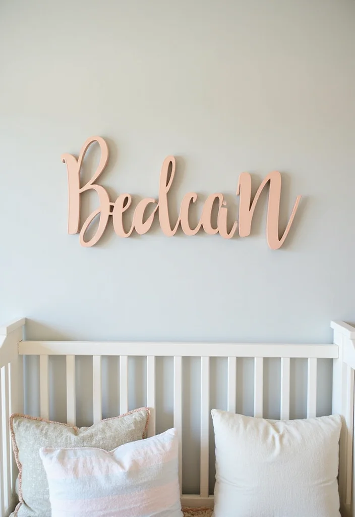 Welcome Home Baby Girl Decorations Decor: A Sweet Guide with 18 Soft & Charming Inspirations - 7. Personalized Name Decor