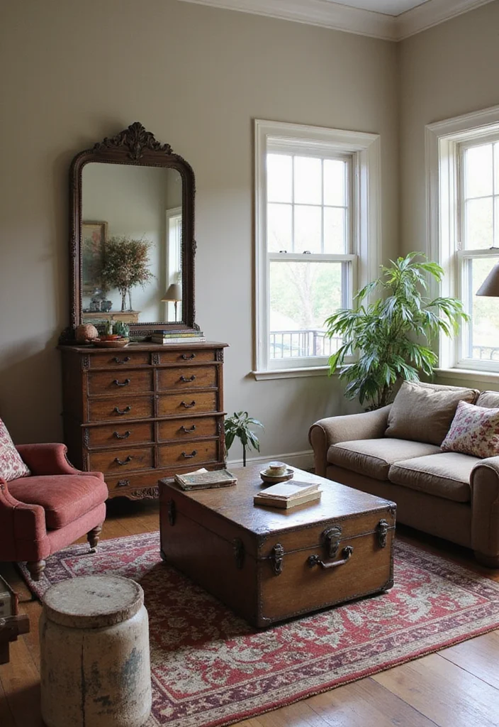 Western Home Decor Living Room: A Ranch-Inspired Guide with 19 Cozy Western Inspirations - 11. Vintage Finds