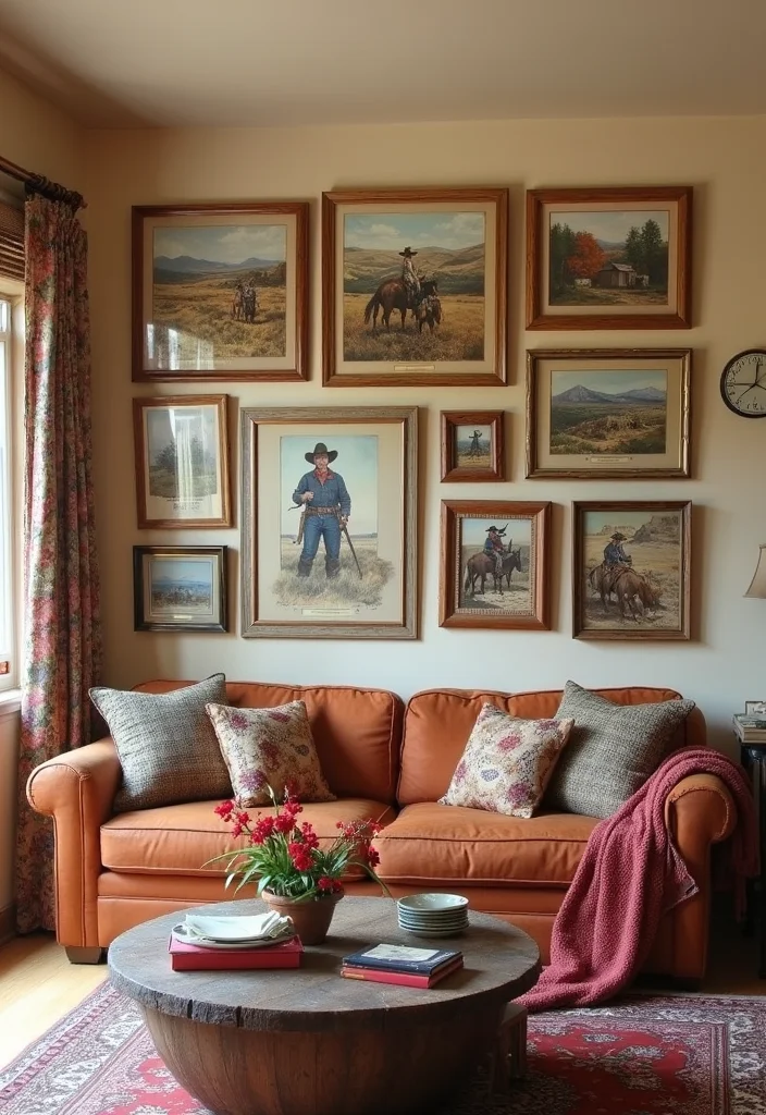 Western Home Decor Living Room: A Ranch-Inspired Guide with 19 Cozy Western Inspirations - 4. Western-Themed Artwork