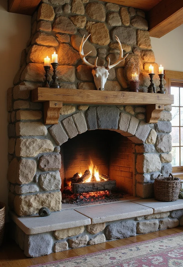 Western Home Decor Living Room: A Ranch-Inspired Guide with 19 Cozy Western Inspirations - 6. Stone Fireplaces