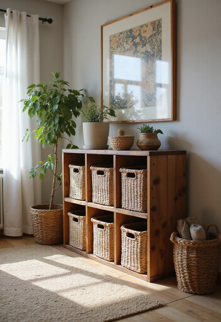 Western Home Decor Ranch Style: A Rustic Guide with 17 Country-Inspired Inspirations - 12. Rustic Storage Solutions
