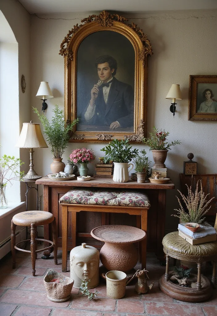 Western Home Decor Ranch Style: A Rustic Guide with 17 Country-Inspired Inspirations - 7. Vintage Flea Market Finds