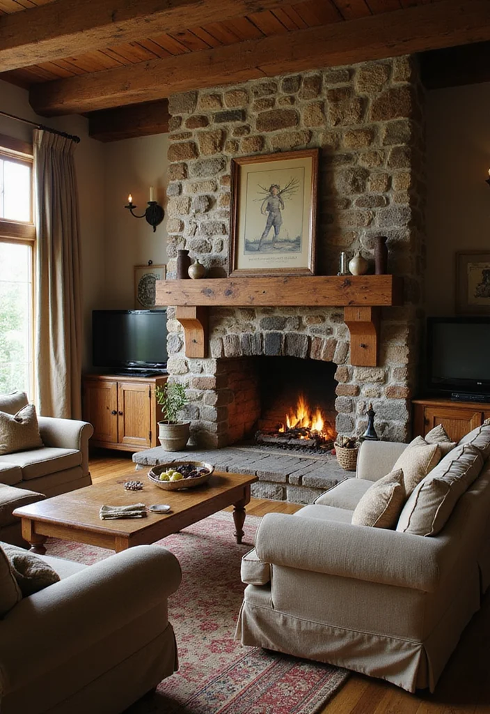 Western Home Decor Ranch Style: A Rustic Guide with 17 Country-Inspired Inspirations - 9. Cozy Fireplaces